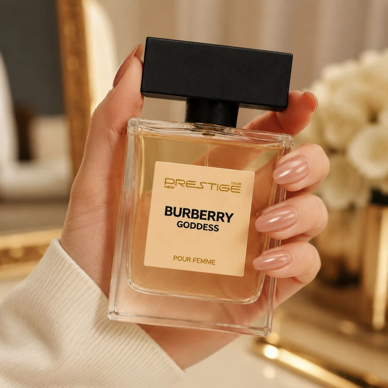ادوپرفیوم زنانه نیو پرستیژ کالر مدل Burberry Goddess با رایحه شیرین و معطر حجم 110 میلی‌لیتر - تصویر 3