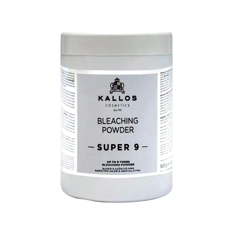 پودر دکلره کالوس مدل SUPER 9 وزن 550 گرم با میزان روشن‌کنندگی پایه 9 تا 10 و رنگ سفید