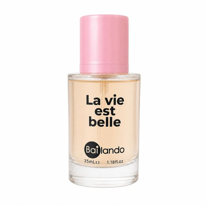 عطر جیبی زنانه بایلندو مدل La Vie Est Belle با رایحه شیرین و میوه ای حجم 35 میلیلیتر