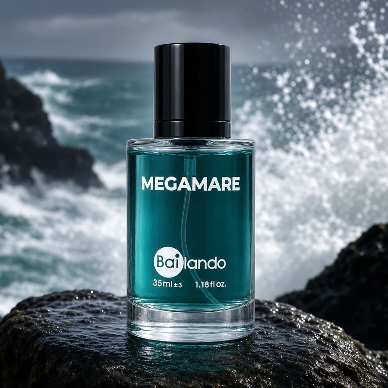 عطر جیبی زنانه و مردانه بایلندو مدل Megamare NB با رایحه خنک و دریایی حجم 35 میلی‌لیتر - تصویر 2
