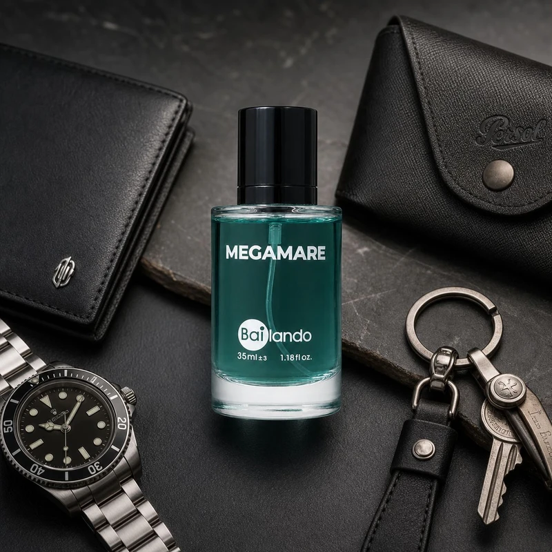 عطر جیبی زنانه و مردانه بایلندو مدل Megamare NB با رایحه خنک و دریایی حجم 35 میلی‌لیتر - تصویر 3