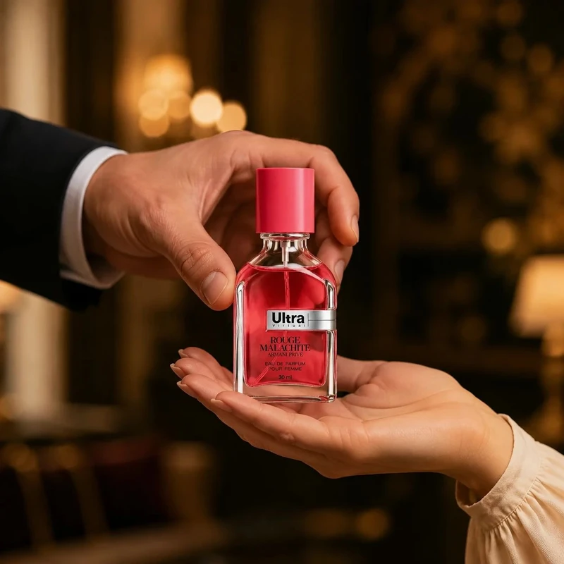 عطر جیبی اولترا ویرچوآل مدل Rouge Malachite با رایحه گرم  حجم 30 میلی‌لیتر - تصویر 2