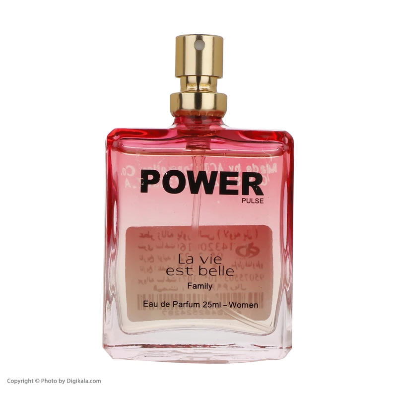 عطر جیبی  زنانه پاور پالس مدل لاویه بل حجم 25 میلی لیتر - تصویر 4