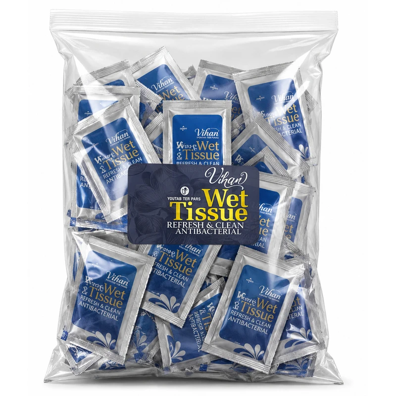 دستمال مرطوب ویهان مدل AntiBacterial- 40 بسته 40 عددی - تصویر 2