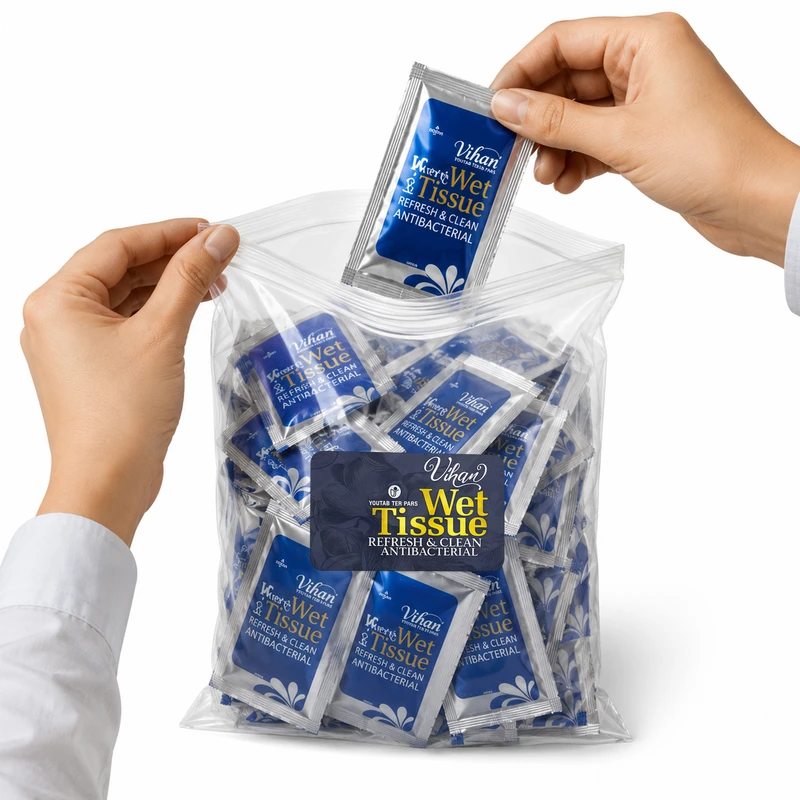دستمال مرطوب ویهان مدل AntiBacterial- 40 بسته 40 عددی - تصویر 3