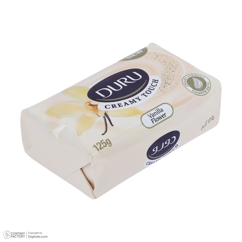 صابون شستشو لطافت بخش صورت و بدن دورو مدل vanilla flower مناسب برای انواع پوست وزن 125 گرم - تصویر 2