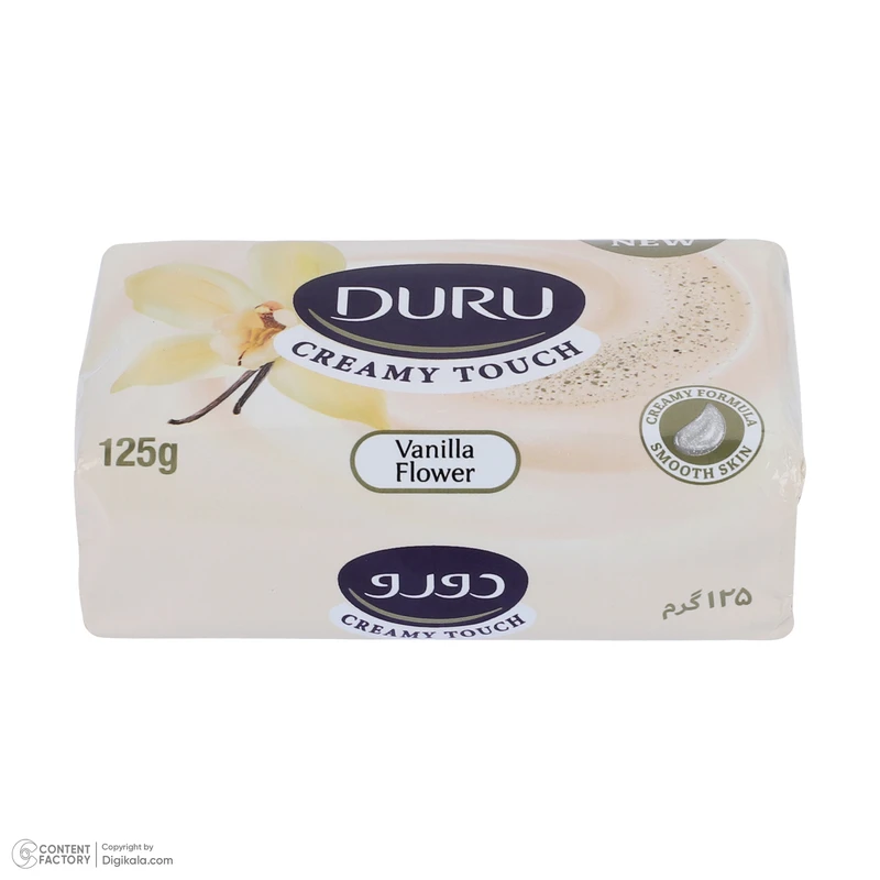 صابون شستشو لطافت بخش صورت و بدن دورو مدل vanilla flower مناسب برای انواع پوست وزن 125 گرم - تصویر 3