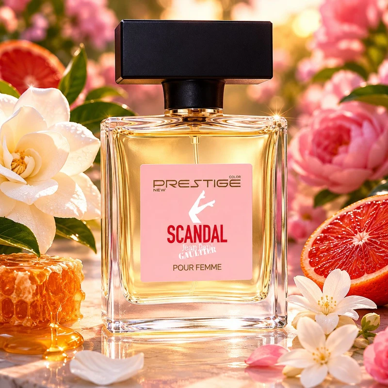 ادوپرفیوم زنانه نیو پرستیژ کالر مدل Scandal با رایحه شیرین و گلی حجم 110 میلیلیتر - تصویر 2