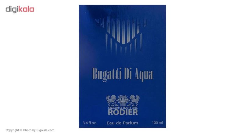 ادو پرفیوم مردانه رودیر مدل Bugatti Di Aqua حجم 100 میلی لیتر - تصویر 5