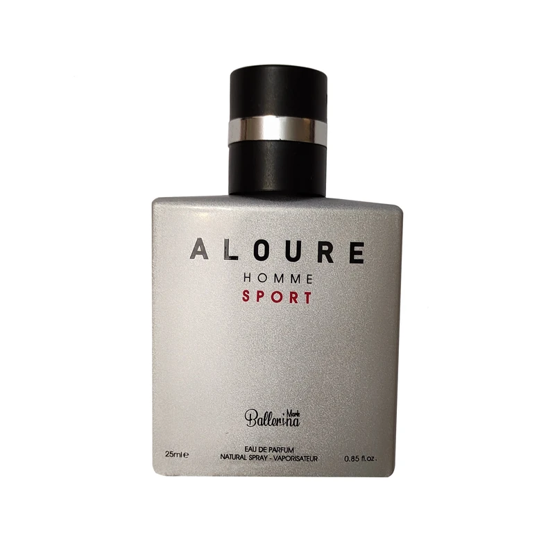 عطر جیبی مردانه بالرینا مدل ALOURE SPORT حجم 25 میلی لیتر