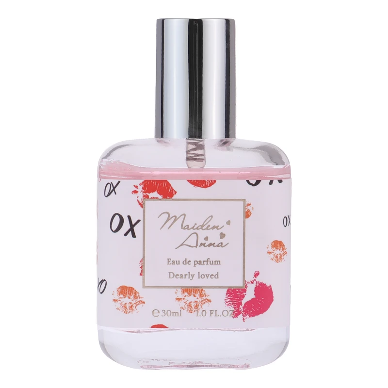عطر جیبی زنانه و مردانه میدن آنا مدل dearly loved حجم 30 میلیلیتر با رایحه میوهای شیرین، ماندگاری و پخش بوی متوسط