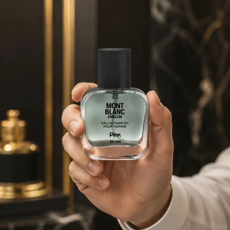 عطر جیبی مردانه پینک ویژوآل مدل Mont Blanc Emblem با رایحه گرم و چوبی حجم 30 میلیلیتر - تصویر 2