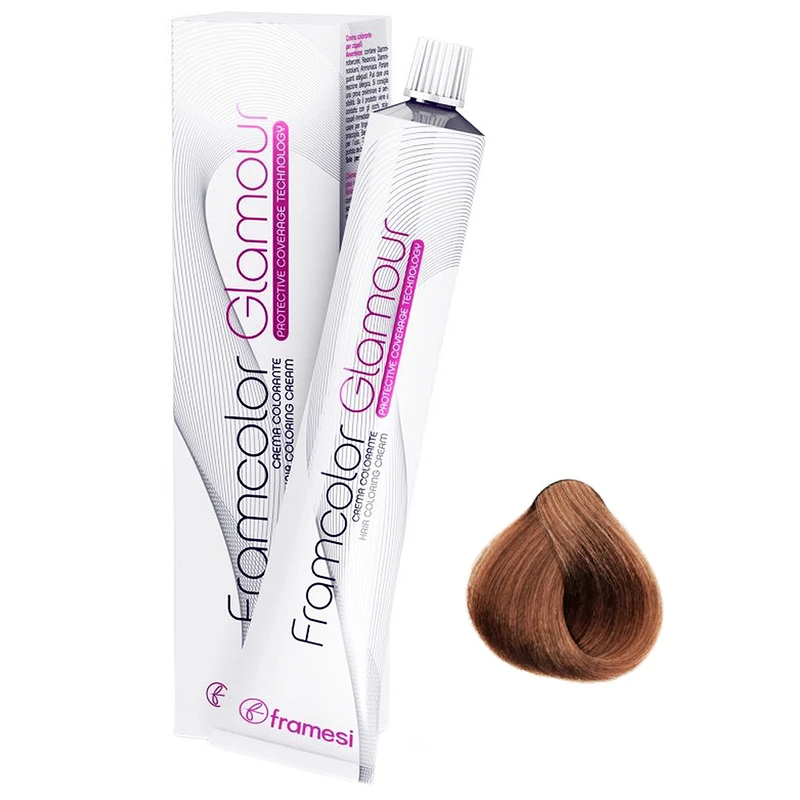 رنگ مو فرامسی مدل Framcolor Glamour شماره 7.36 حجم 100 میلی لیتر رنگ بلوند شنی متوسط - تصویر 2