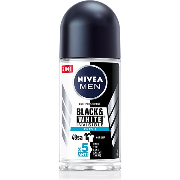 رول ضد تعریق مردانه نیوآ مدل Black White Fresh حجم 50 میلی لیتر - تصویر 2