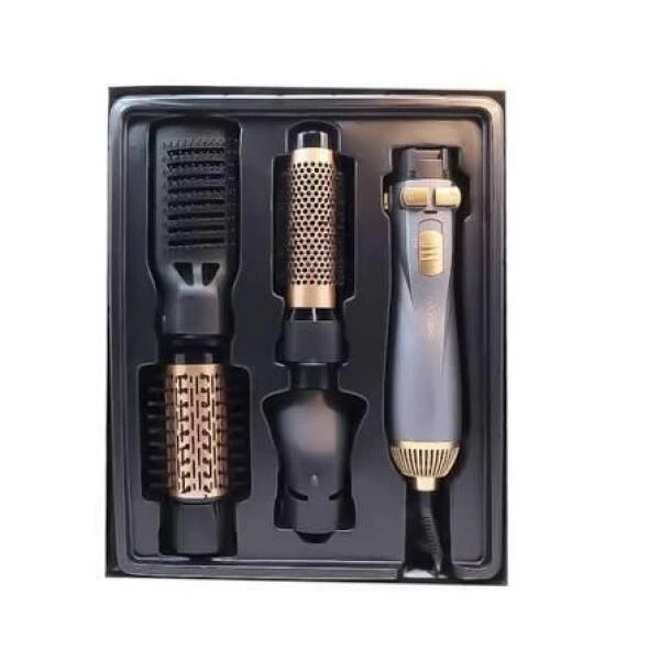 سشوار چرخشی اکسیژن مدل OX 699 جدید 4 سر با موتور AC، توان 1200 وات، تنظیم دما در 2 حالت، تنظیم سرعت در 3 حالت، پخش یکنواخت گرما و به‌همراه سری برس‌دار گرد باریک - تصویر 2