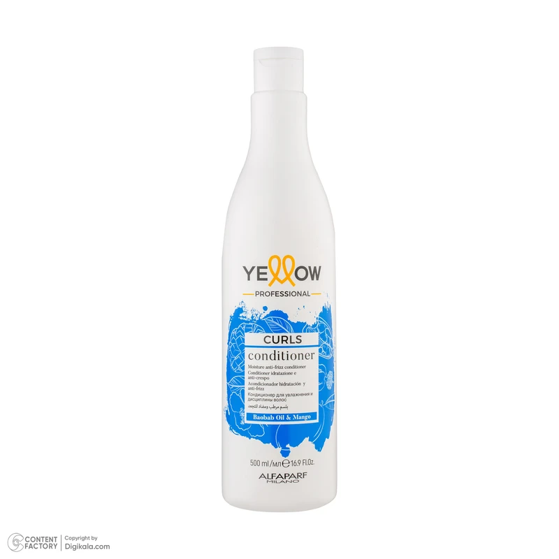 نرمکننده مو یلو مدل Baobab Oil مناسب برای موهای مجعد و فر حجم 500 میلیلیتر - تصویر 3