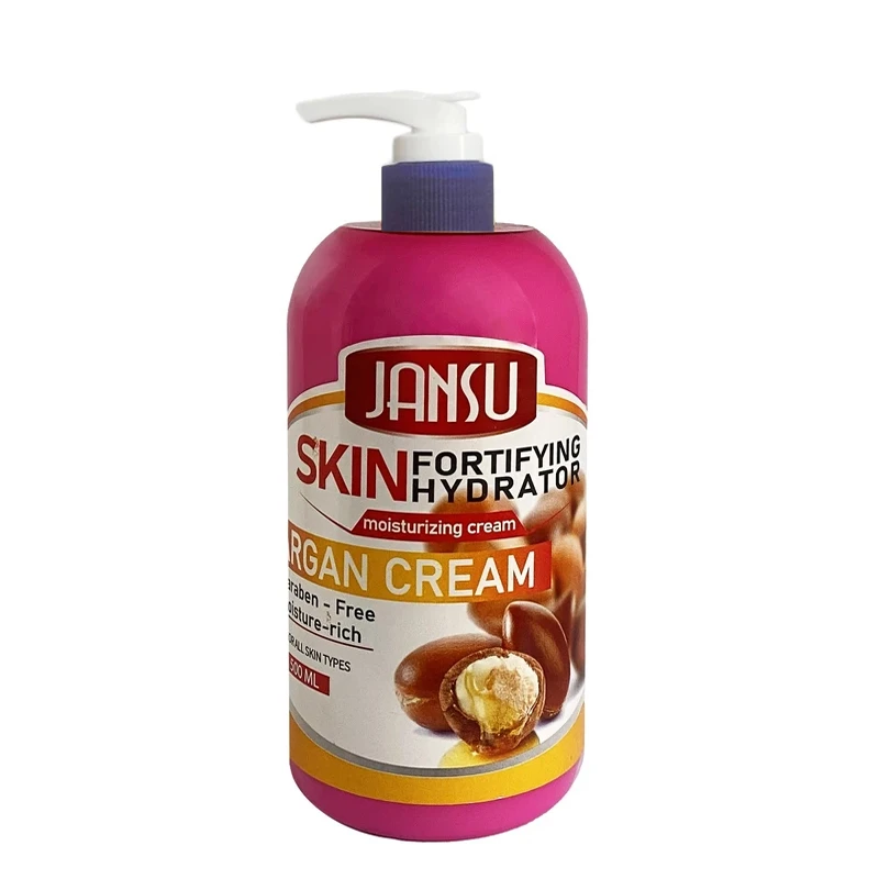 کرم مرطوب‌کننده دست و صورت و بدن جانسو مدل َAloevera and Argan Cream مناسب برای انواع پوست حجم 500 میلی‌لیتر بسته 2 عددی - تصویر 3