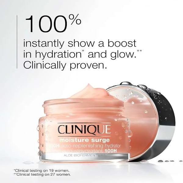 کرم مرطوب کننده صورت کلینیک مدل Moisture Surge 100H مناسب برای انواع پوست حجم 50 میلی لیتر - تصویر 2