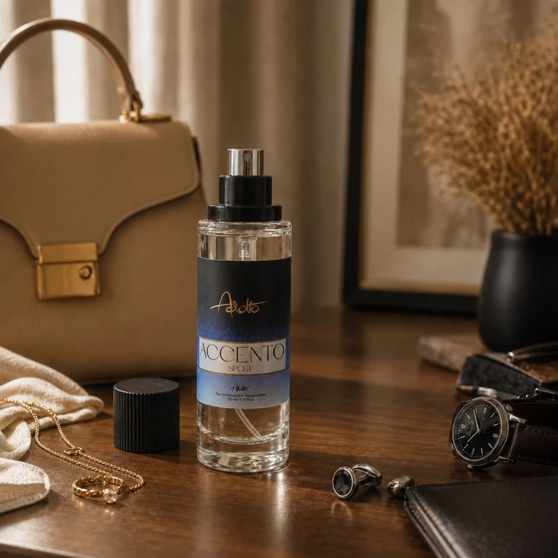 عطر جیبی زنانه و مردانه آدولفو مدل Accento Sport با رایحه خنک و شیرین حجم 35 میلی لیتر - تصویر 2