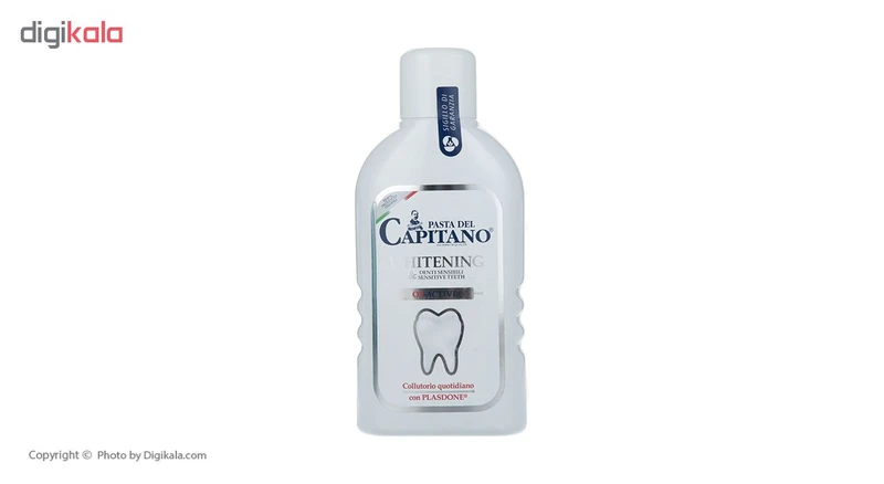 دهانشویه دندانهای حساس حاوی سفید کننده پاستا دل کاپیتانو مدل Sensitive+Whitening Mouthwash حجم 400 میلی لیتر - تصویر 2