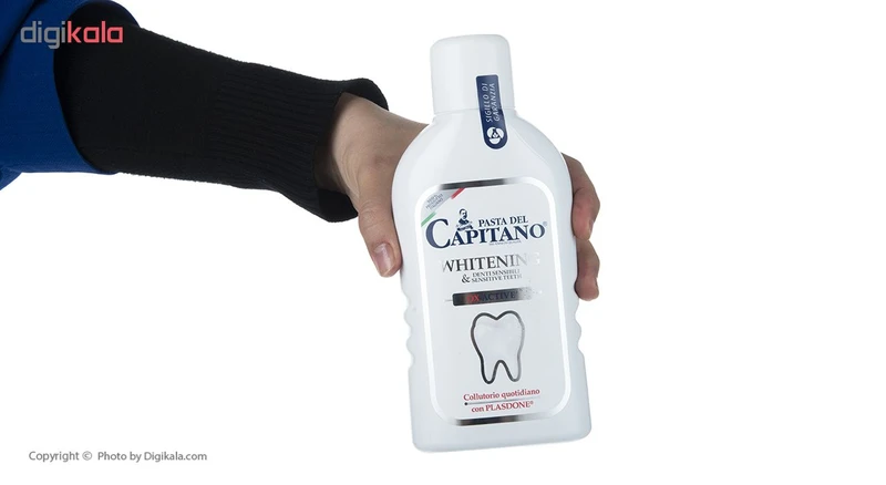 دهانشویه دندانهای حساس حاوی سفید کننده پاستا دل کاپیتانو مدل Sensitive+Whitening Mouthwash حجم 400 میلی لیتر - تصویر 4