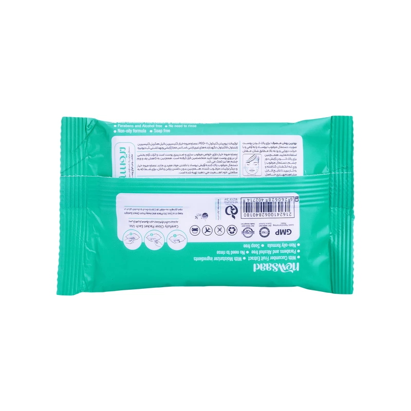 دستمال مرطوب نیوساد مدل Makeup Removing بسته 28 عددی - تصویر 4