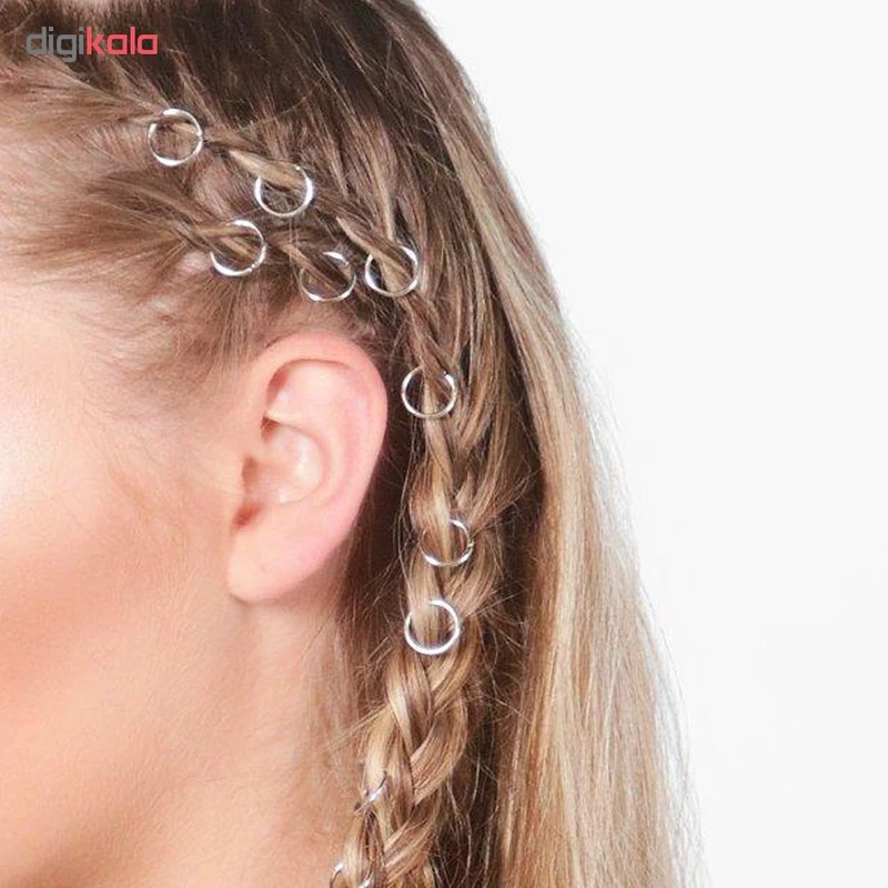 حلقه تزیینی مو کد SR 01 بسته 10 عددی - تصویر 5