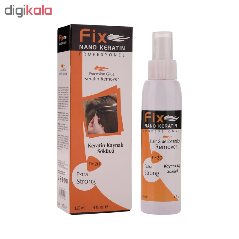 ریموور اکستنشن مو فیکس نانو کراتین کد 020 حجم 125 میلی لیتر - تصویر 2