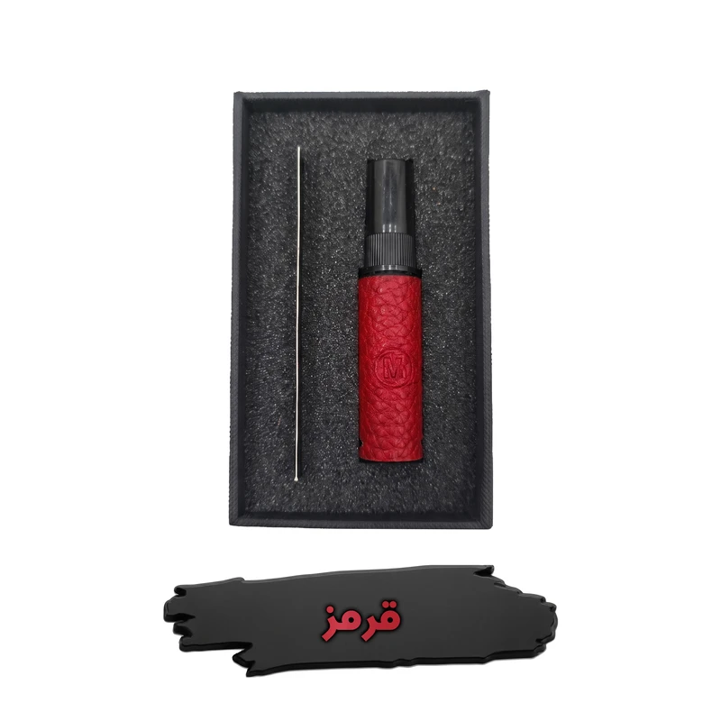  محفظه نگهدارنده عطر جیبی مارسین مدل 103 جنس چرم طبیعی دست دوز حجم 5 میلی لیتر - تصویر 4