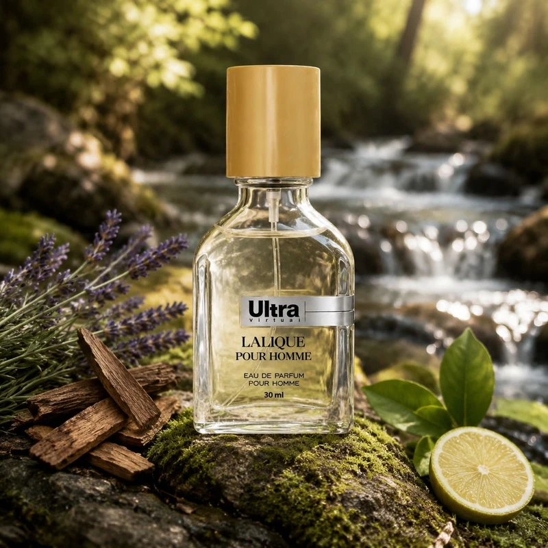 عطر جیبی مردانه اولترا ویرچوآل مدل Lalique Pour Homme با رایحه تلخ و چوبی حجم 30 میلیلیتر - تصویر 3
