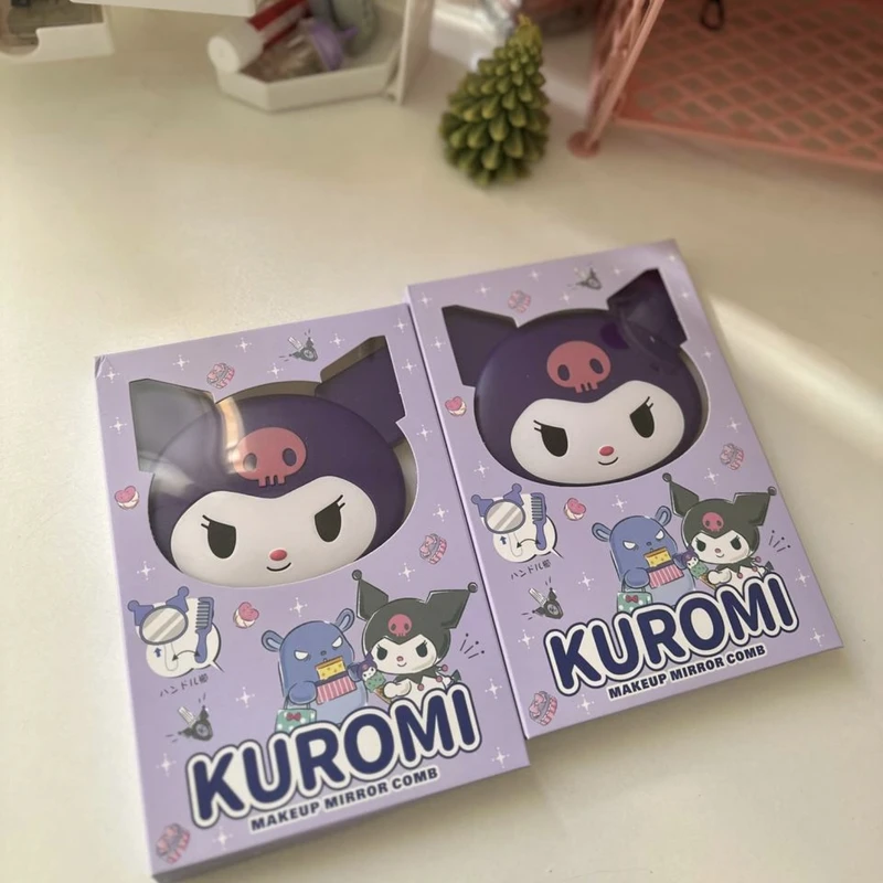 ست شانه و آینه آرایشی مدل Kuromi - تصویر 4