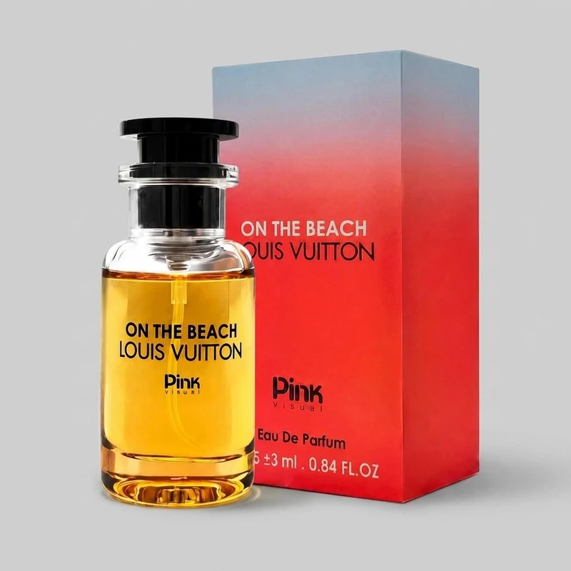 عطر جیبی پینک ویژوآل مدل Louis Vuitton On The Beach با رایحه خنک حجم 25 میلی‌لیتر - تصویر 2