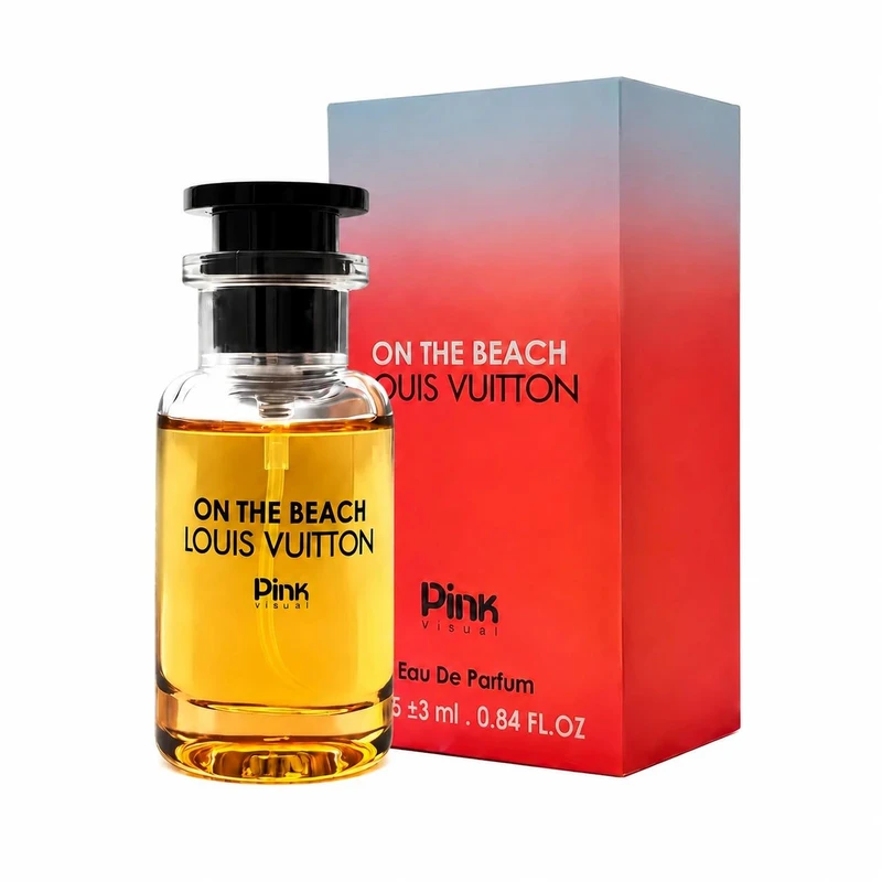 عطر جیبی پینک ویژوآل مدل Louis Vuitton On The Beach با رایحه خنک حجم 25 میلی‌لیتر - تصویر 3