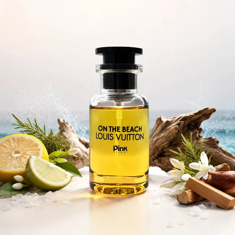 عطر جیبی پینک ویژوآل مدل Louis Vuitton On The Beach با رایحه خنک حجم 25 میلی‌لیتر - تصویر 6