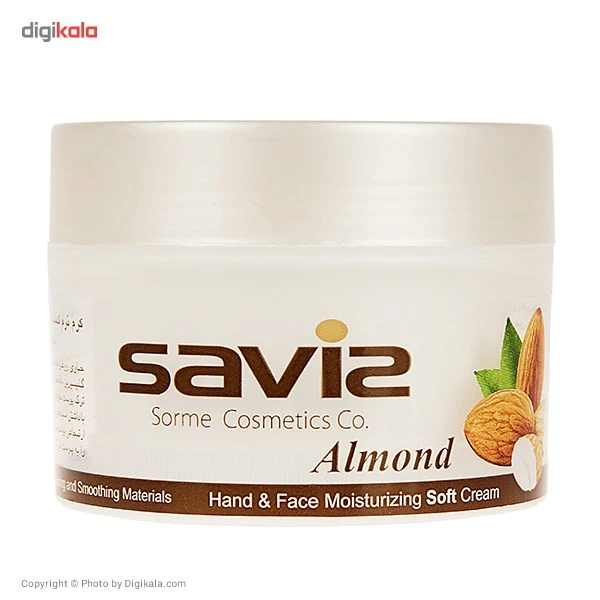 کرم مرطوب کننده ساویز مدل Almond وزن 180 گرم - تصویر 2