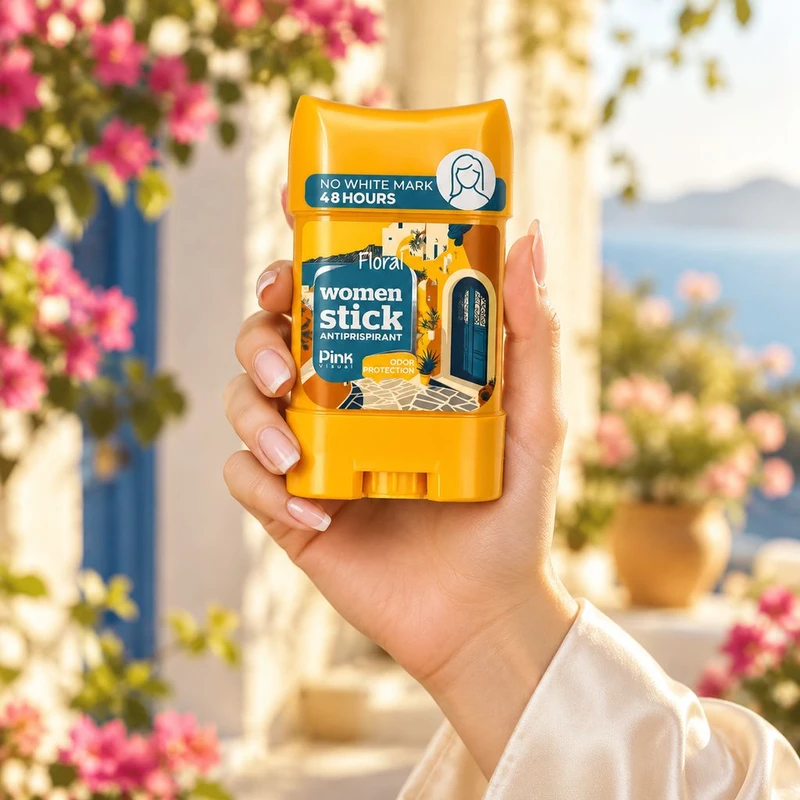 استیک ضد تعریق زنانه پینک ویژوآل مدل Floral با رایحه شیرین و خنک حجم 75 میلی لیتر - تصویر 3