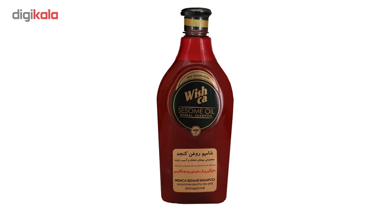 شامپو مو ویشکا مدل روغن کنجد حجم 600 میلی لیتر - تصویر 2