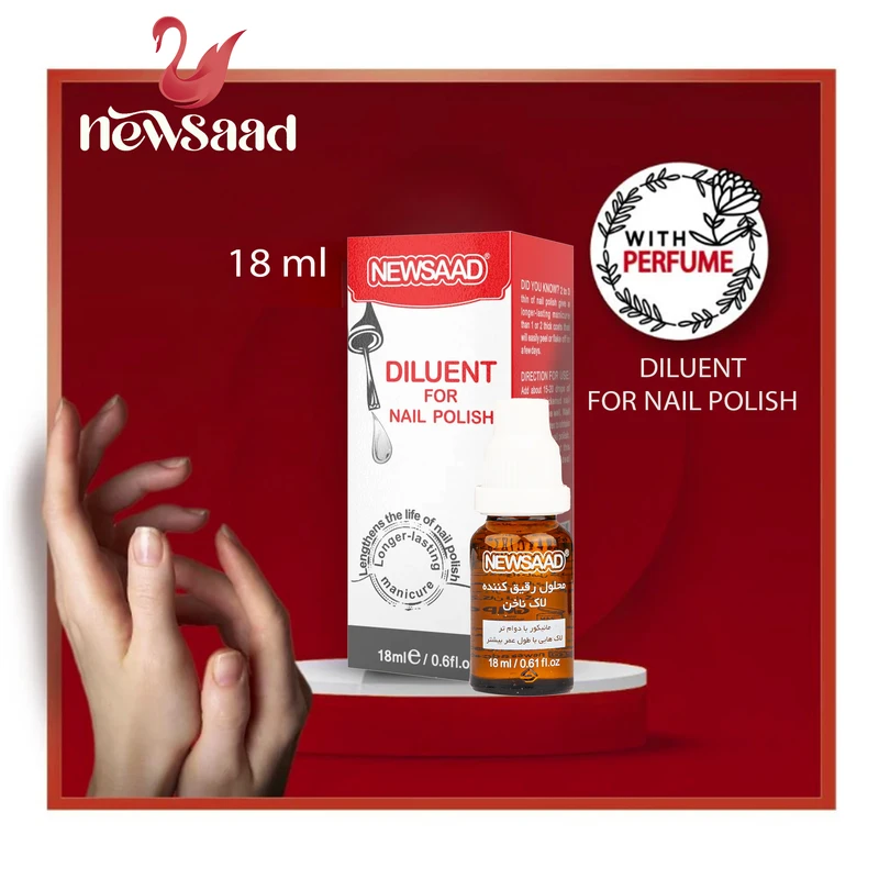 محلول رقیق کننده لاک ناخن نیوساد مدل DILUENT2 حجم 18 میلی لیتر مجموعه 2 عددی - تصویر 4