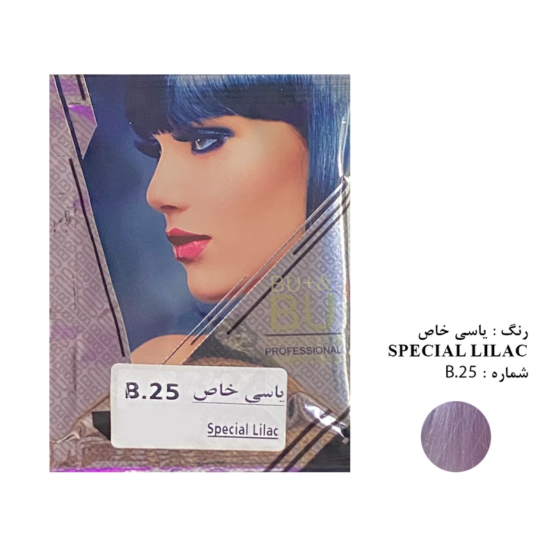 شامپو رنگ مو بیو & بیو پلاس شماره B.25 حجم 30 میلی لیتر رنگ یاسی خاص - تصویر 2