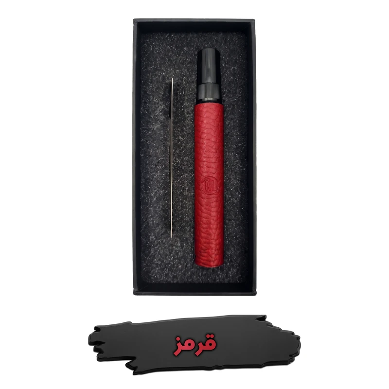 محفظه نگهدارنده عطر مارسین مدل 106 جنس چرم طبیعی دست دوز ظرفیت 10 میلی لیتر، مقاوم در برابر نشت - تصویر 3