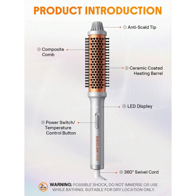 برس حرارتی حرفه ای شیگلم مدل Blowout-32MM - تصویر 2