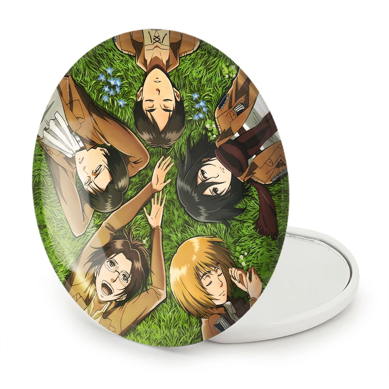 آینه جیبی خندالو طرح انیمه اتک آن تایتان Attack on Titan مدل تاشو کد 4843  - تصویر 5
