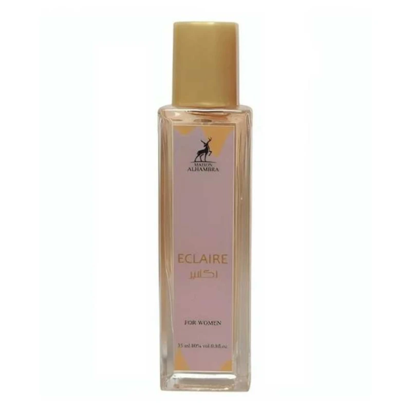 عطر جیبی زنانه الحمبرا مدل eclaire با رایحه شیرین، گرم و گورمند حجم 35 میلیلیتر، مانداری متوسط، مناسب استفاده روز و شب در فصول پاییز و زمستان - تصویر 2