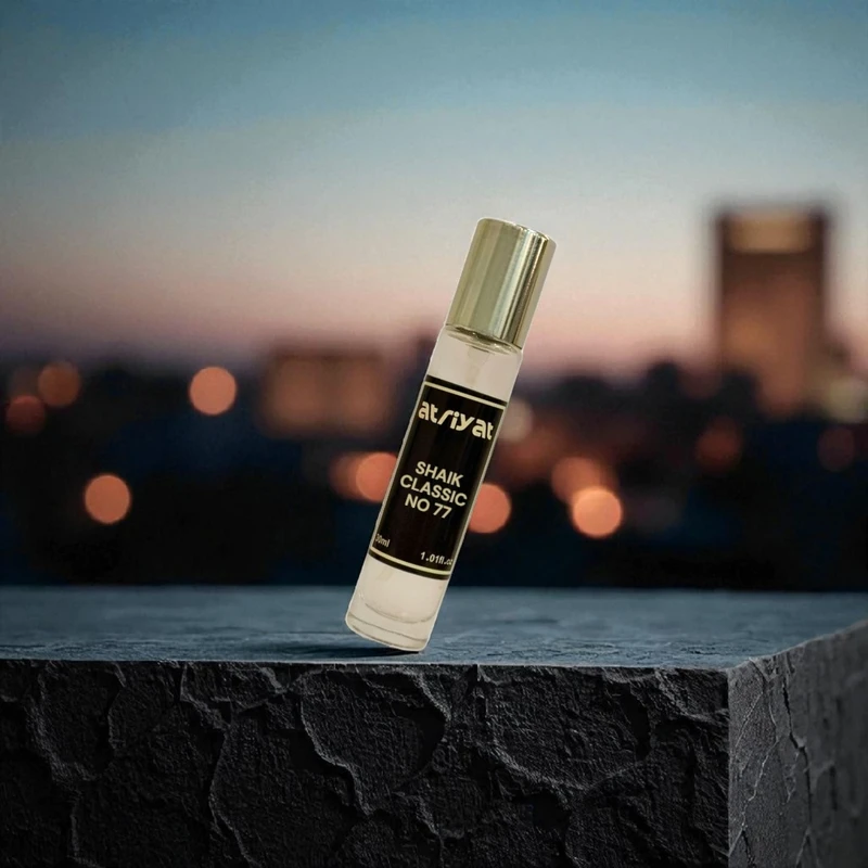 عطر جیبی مردانه عطریات مدل شیخ کلاسیک 77 با رایحه گرم حجم 30 میلیلیتر - تصویر 5