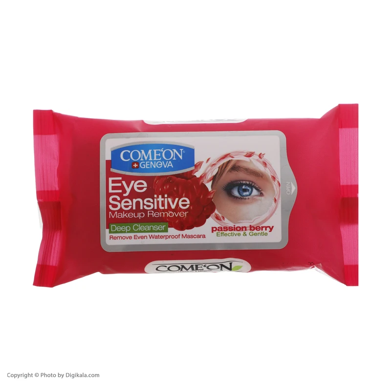 دستمال مرطوب پاک کننده آرایش چشم کامان مدل EYE SENSITIVE - تصویر 4
