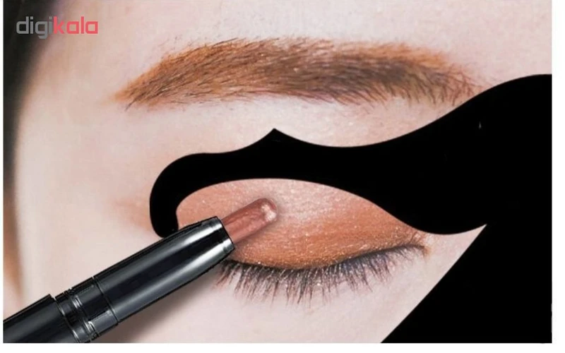 شابلون ابرو و خط چشم مدل Cat Line مجموعه 2 عددی - تصویر 5