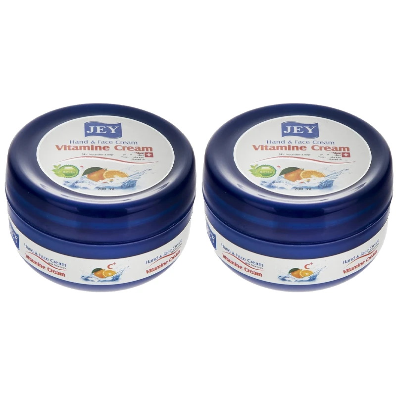 کرم دست و صورت جی مدل Vitamins حجم 200 میلی‌لیتر، آبرسان و مرطوب‌کننده، حاوی ویتامین‌های A، E، C و B5، مناسب انواع پوست مجموعه دو عددی - تصویر 2